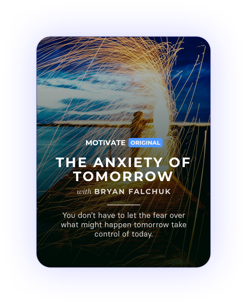 An image of the speech 'Anxiety of Tomorrow'