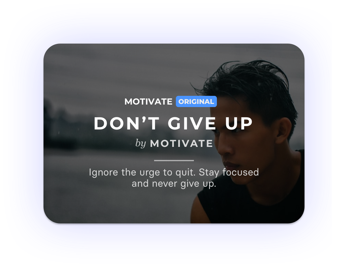 An image of the video 'Dont Give Up'